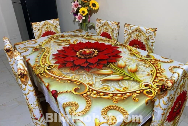 3D ডাইনিং টেবিল ও চেয়ারের কভার